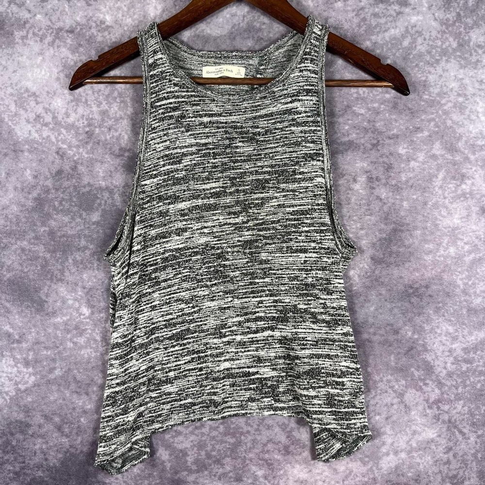 Abercrombie & Fitch Small Gray & Black Heathered Tank Top